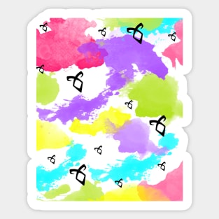 Angelic Power Rune with watercolors Sticker